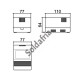 Caixa Patola CF-110/3 64x78x110mm Caixa Patola CF-110/3 64x78x110mm